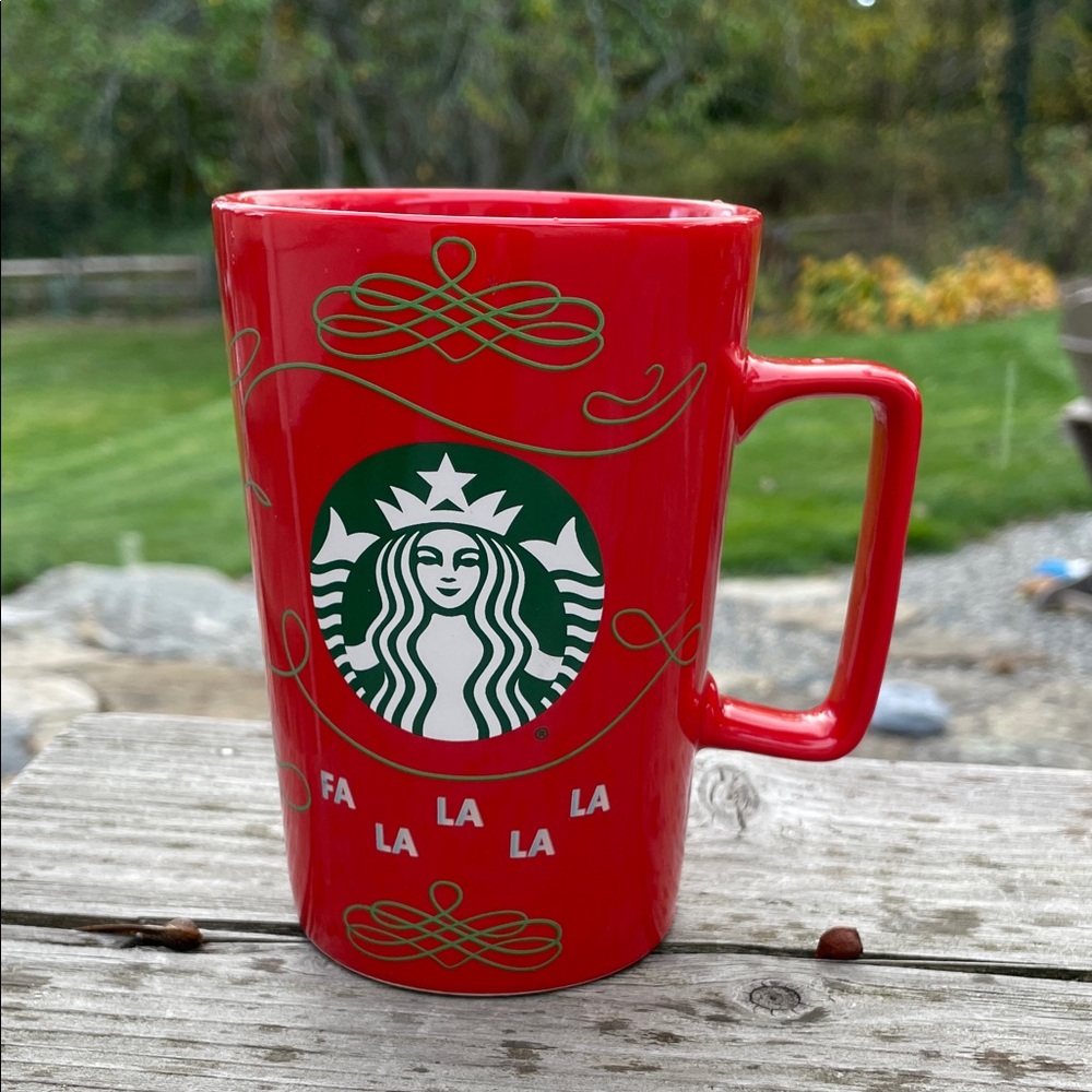 Starbucks Red Fa La La Mug